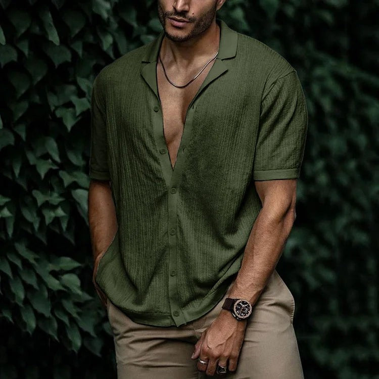 Men’s Vibrant Short-Sleeve Shirt
