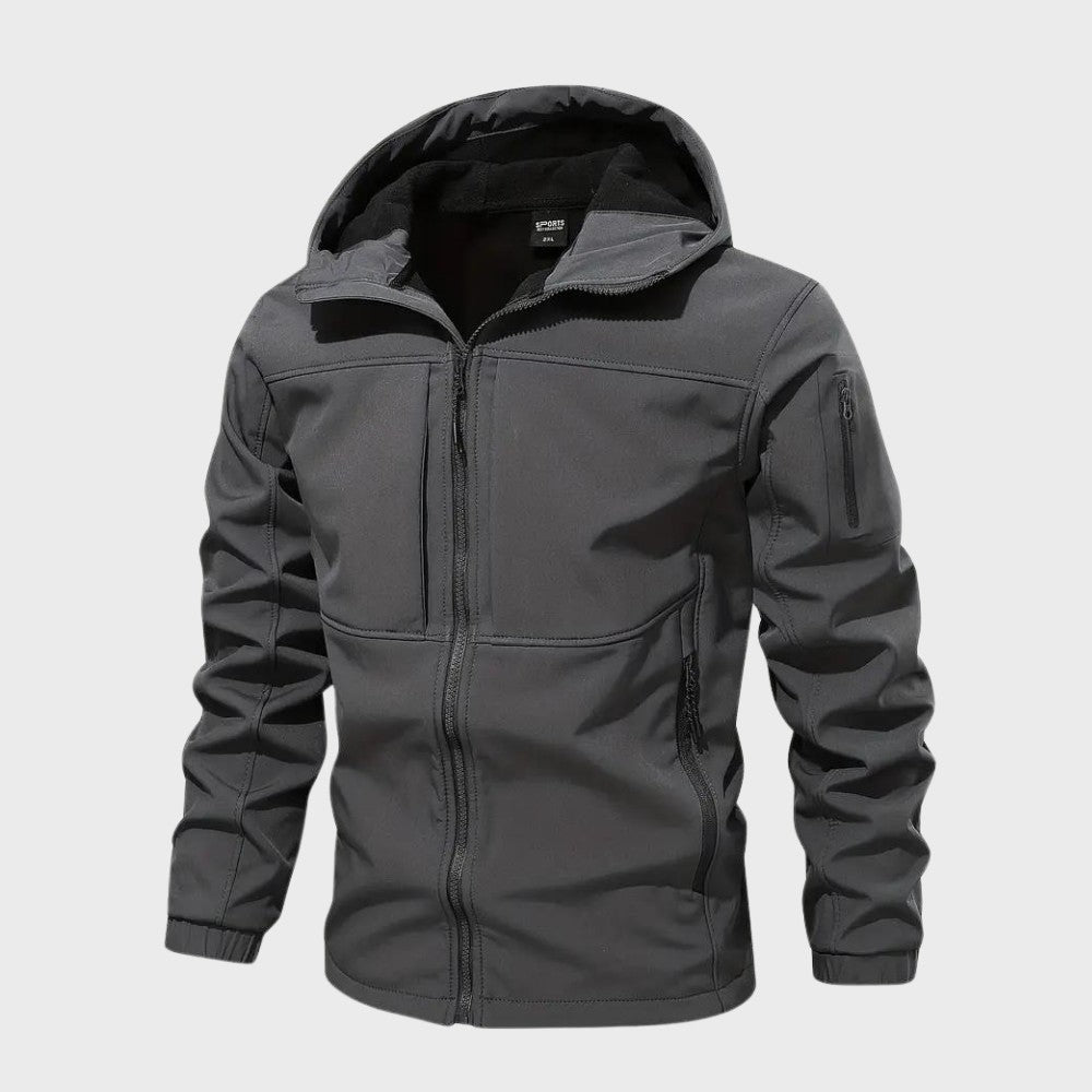 Men’s Zip-Up Hooded Jacket