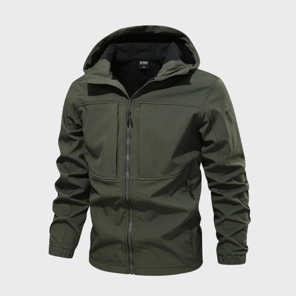 Men’s Zip-Up Hooded Jacket