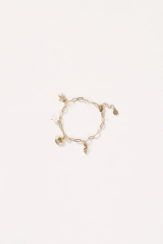 Alice Multi-Charm Link Bracelet