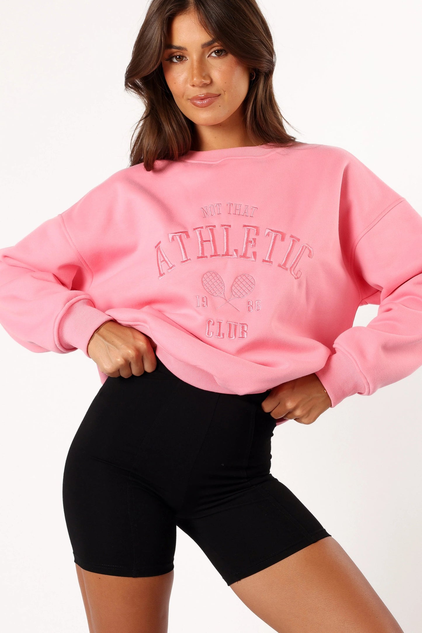 Embroidered Crewneck Sweatshirt