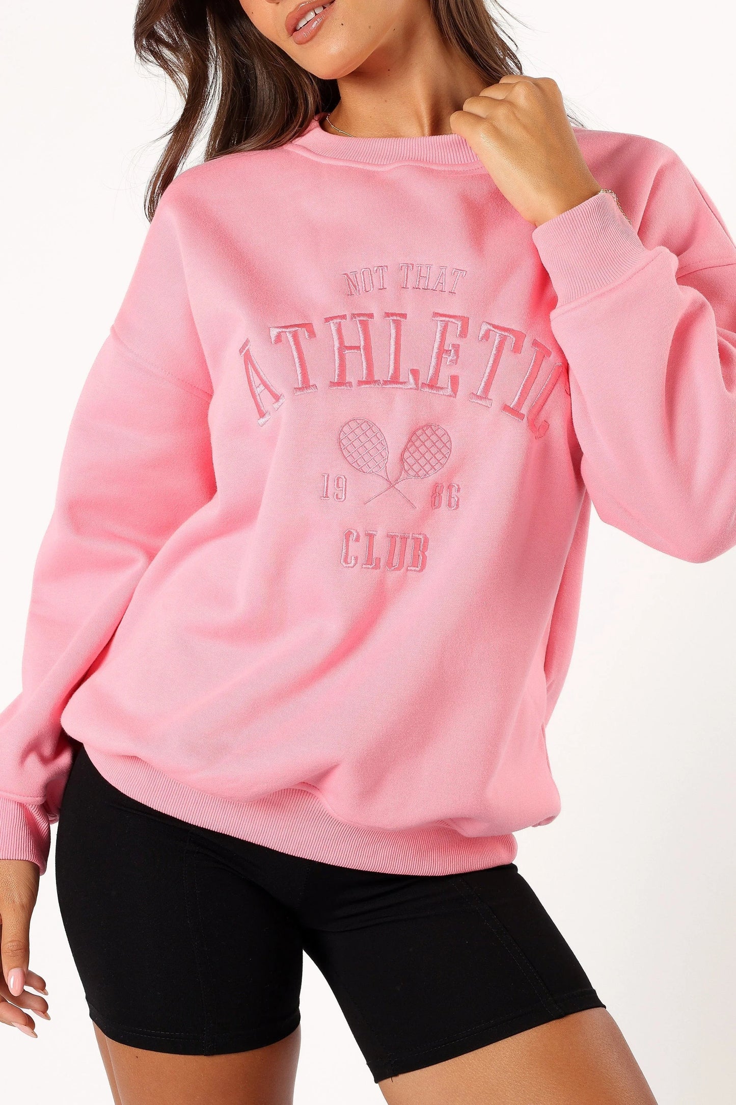 Embroidered Crewneck Sweatshirt