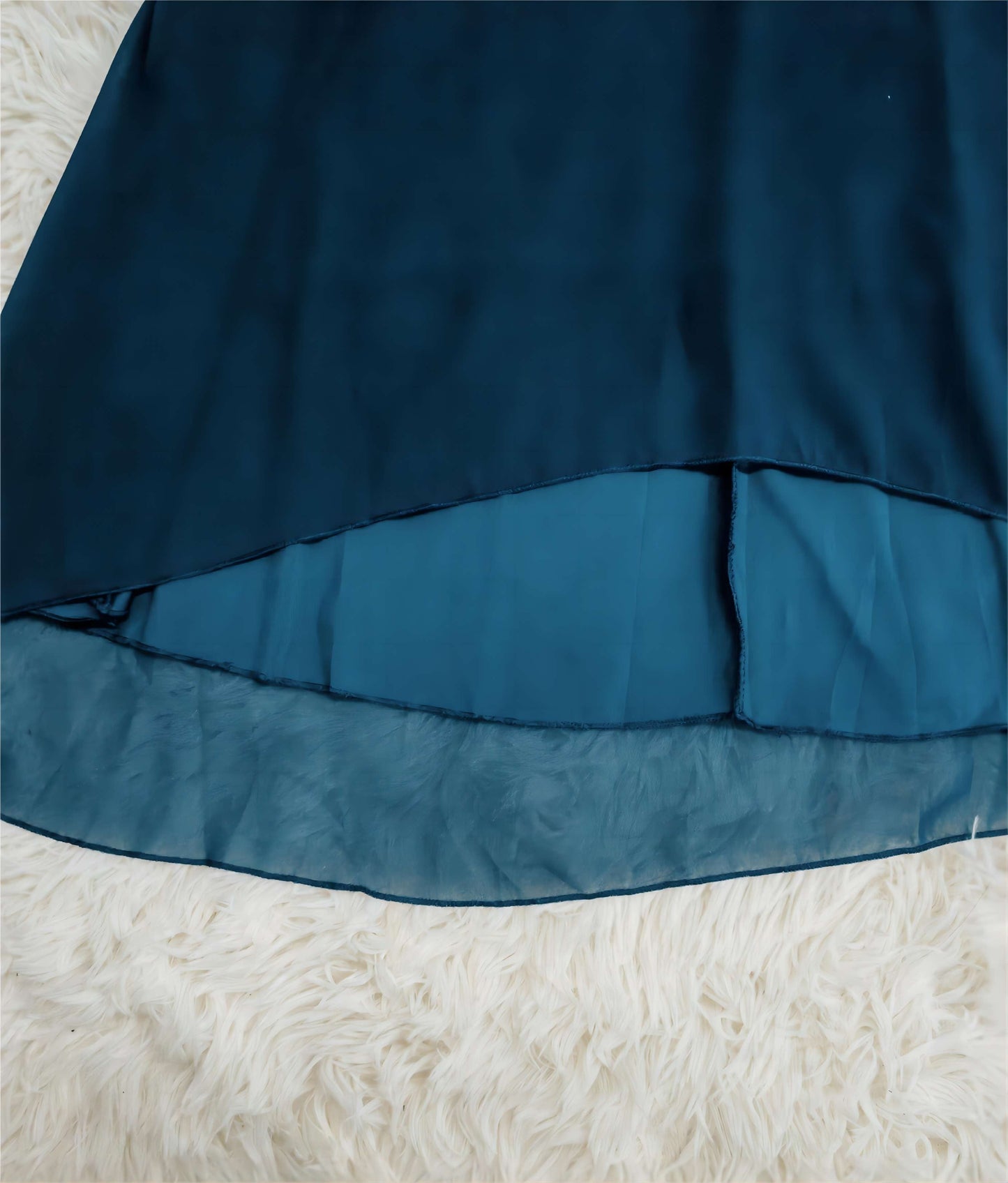 Flutter-Sleeve Chiffon Midi Dress for Women