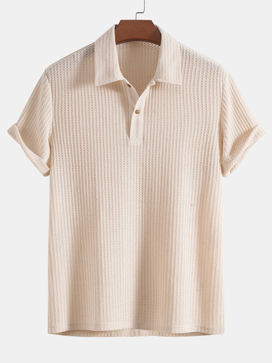 Lightweight Knit Polo Shirt for Men