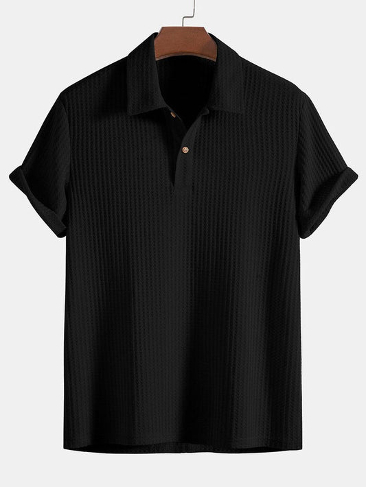Lightweight Knit Polo Shirt for Men