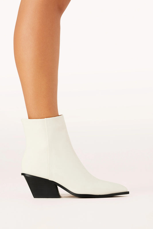 Low-Stacked Block Heel Ankle Booties