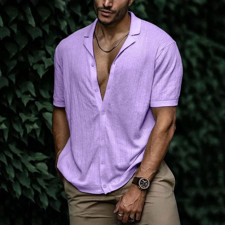 Men’s Vibrant Short-Sleeve Shirt