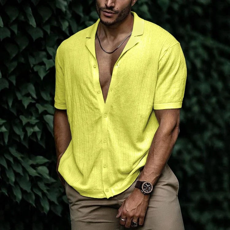 Men’s Vibrant Short-Sleeve Shirt