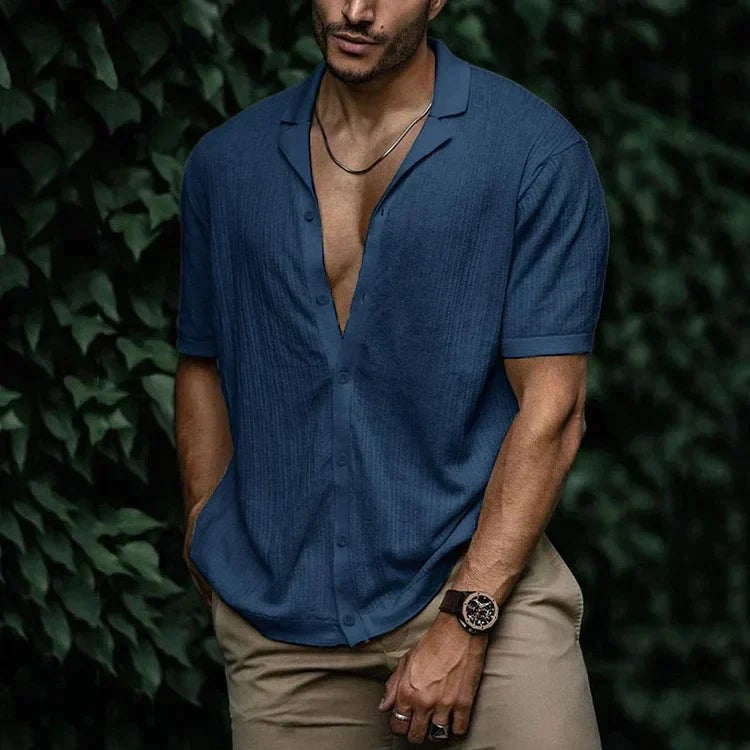 Men’s Vibrant Short-Sleeve Shirt