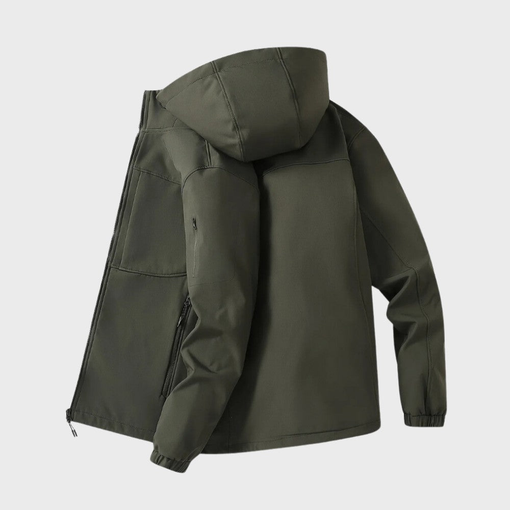 Men’s Zip-Up Hooded Jacket