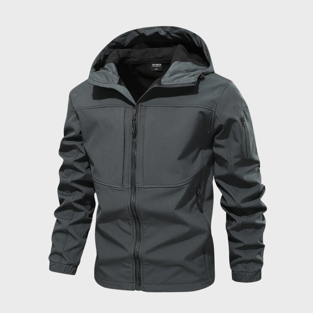 Men’s Zip-Up Hooded Jacket