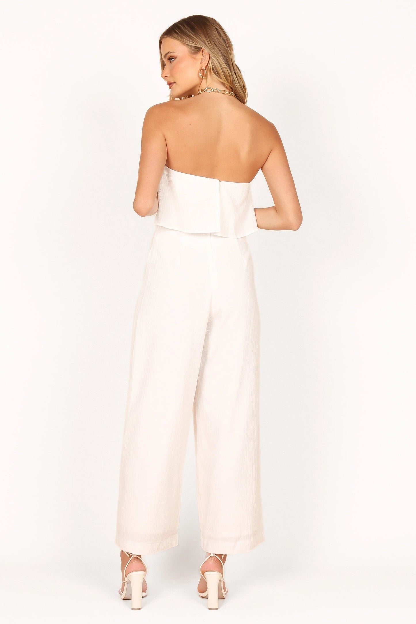Strapless Overlay Jumpsuit