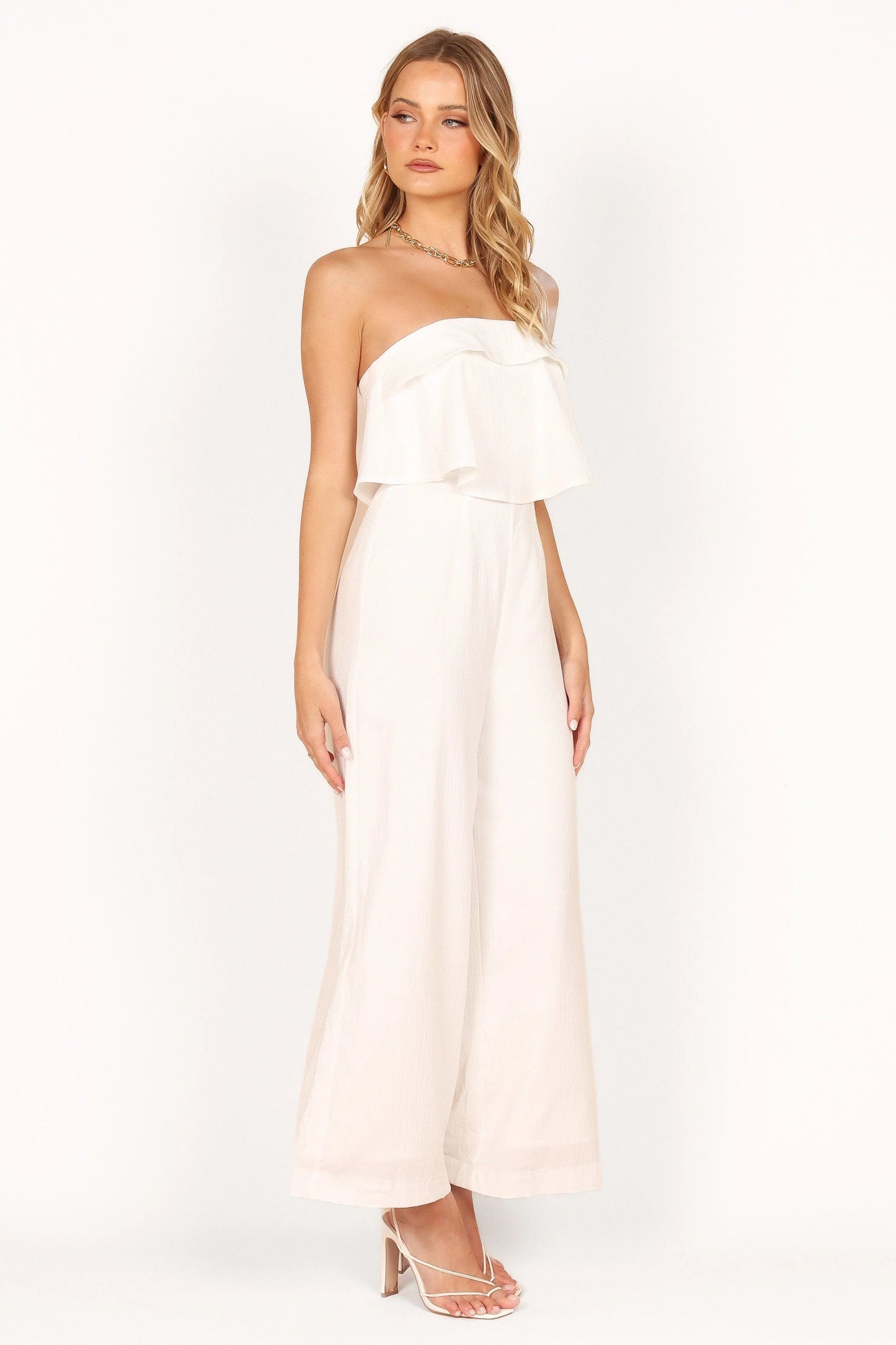 Strapless Overlay Jumpsuit
