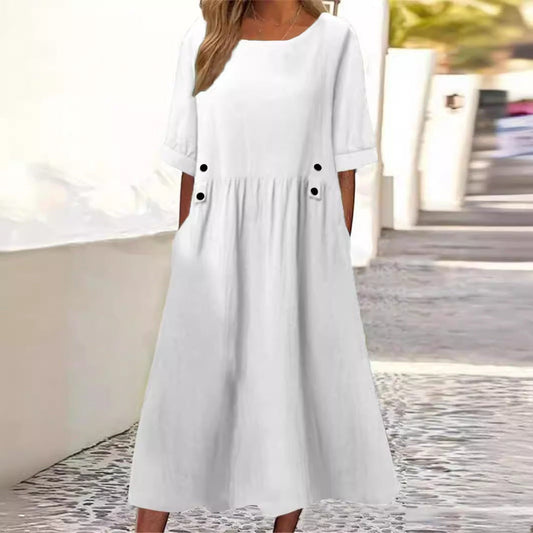 Women’s Cotton-Linen Summer Dress