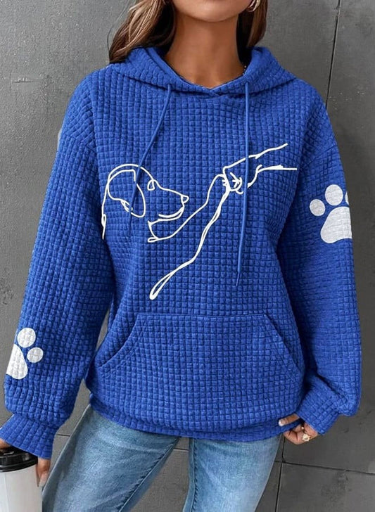 Women’s Hoodie with Dog Print